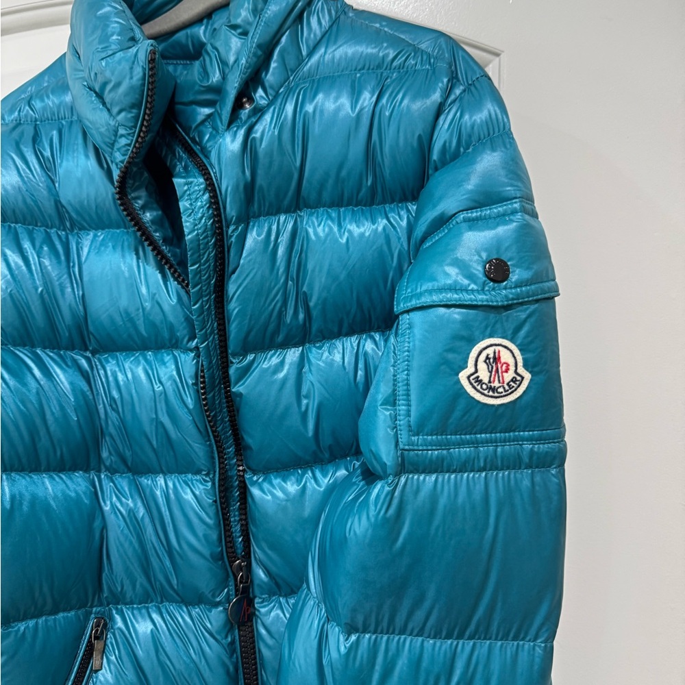 Moncler Teal Doudoune Legre Lightweight Puffer Jacket Kids Sz 12